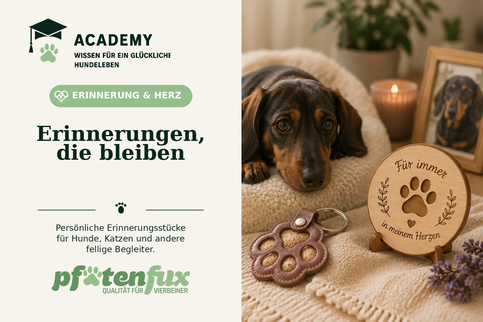 Erinnerungen an deinen Hund: Warum kleine Erinnerungsstücke so wertvoll sind